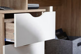 Skrivebord SAMO med skuffer,Hvid, 120 cm - Lammeuld.dk