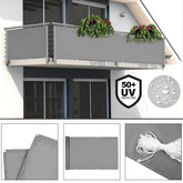 Balkon privatlivsskærm beton design 5m