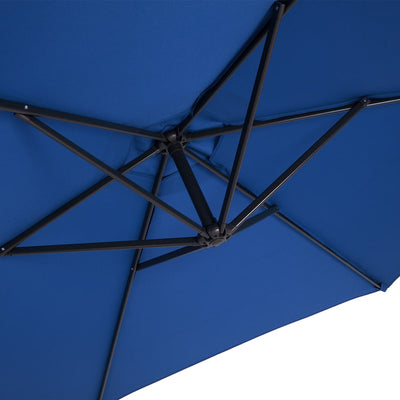Cantilever Parasol Blue 3,3 m Crank & Tilt UV Protection 40+