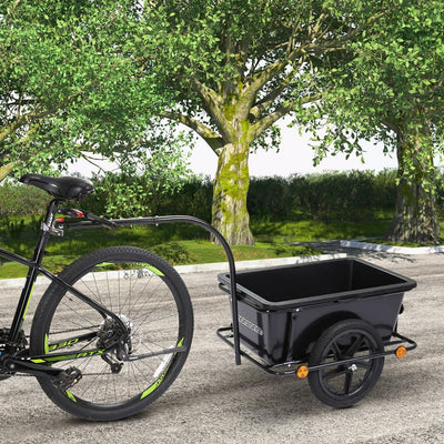 Bike Cargo Trailer Sort 90L 80 kg med kobling
