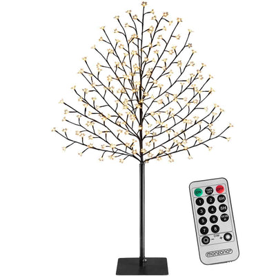 LED Cherry Blossom Tree Varm hvid 220 cm 220 LED'er indendørs/udendørs inkl. Fjernbetjening