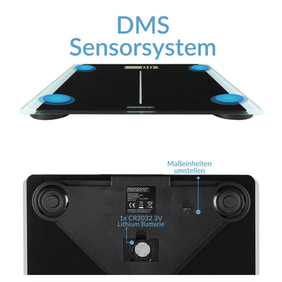 Personlig skala med DMS -sensorsystemets baggrundsbelyst LCD -skærm