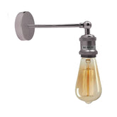 Industrielle Chrom Retro verstellbare Wandleuchten Vintage Style Wandleuchte Lampe Fitting Kit