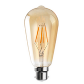 Vintage dekorativ industriel retro Edison bajonet LED-pære B22 fatningslampe