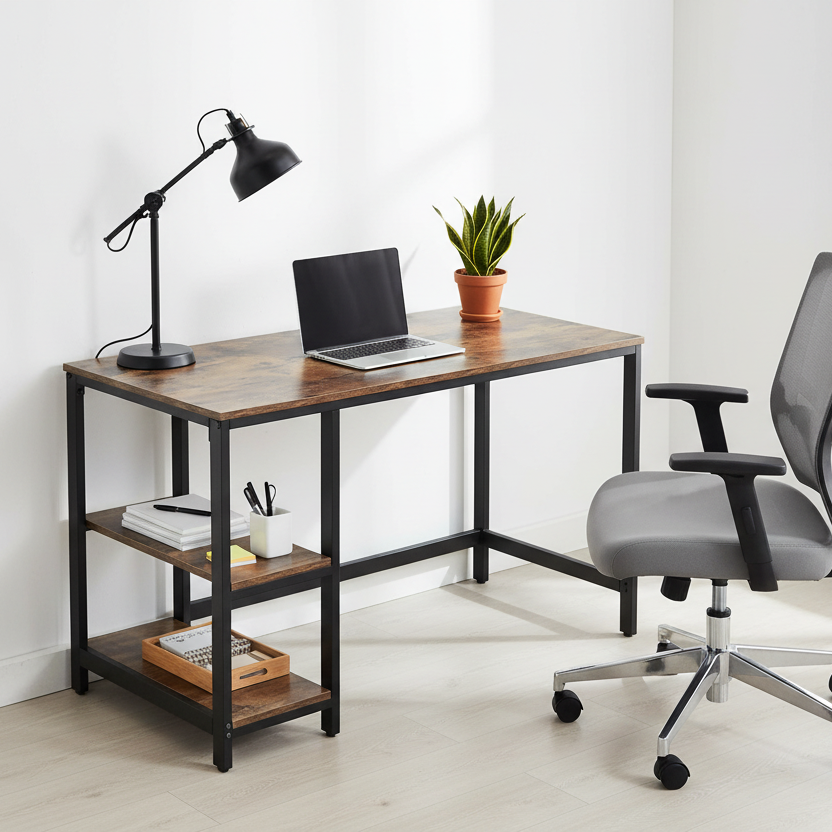 Skrivebord der fungerer, når pladsen er delt