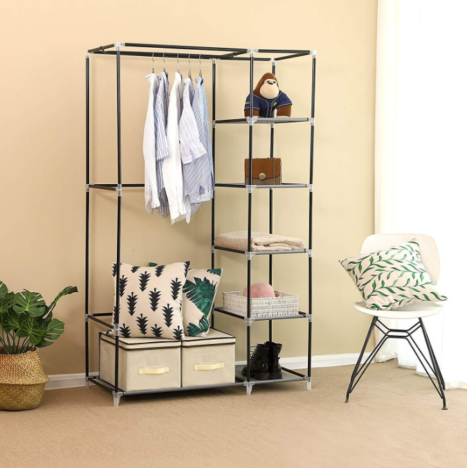 Fra bærbart stativ til stort klædeskab: sådan vælger du det rigtige