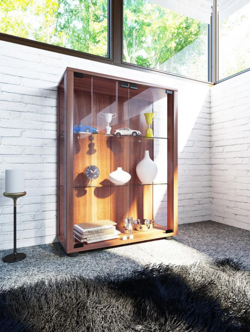 6 smarte vitrineskabe der organiserer og dekorerer på samme tid