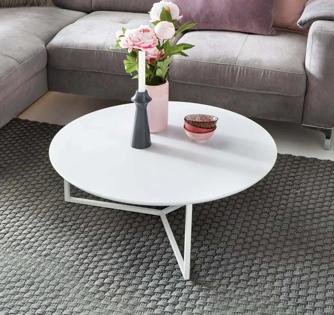 Giv stuen et blødere udtryk med et rundt sofabord