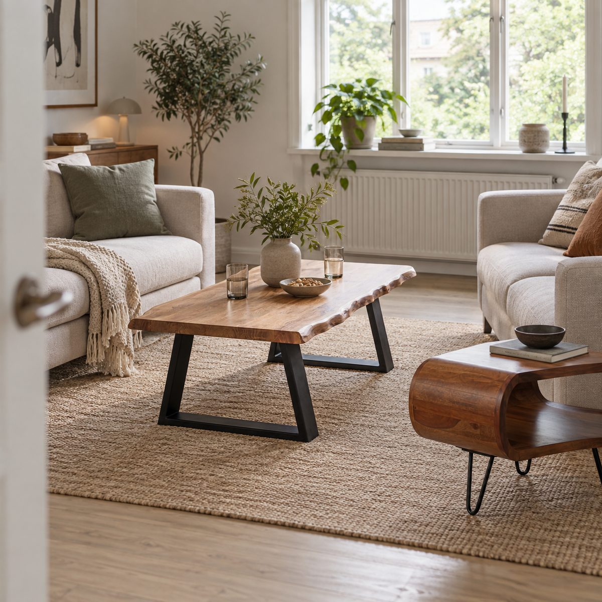 En almindelig dansk stue med to sofaer