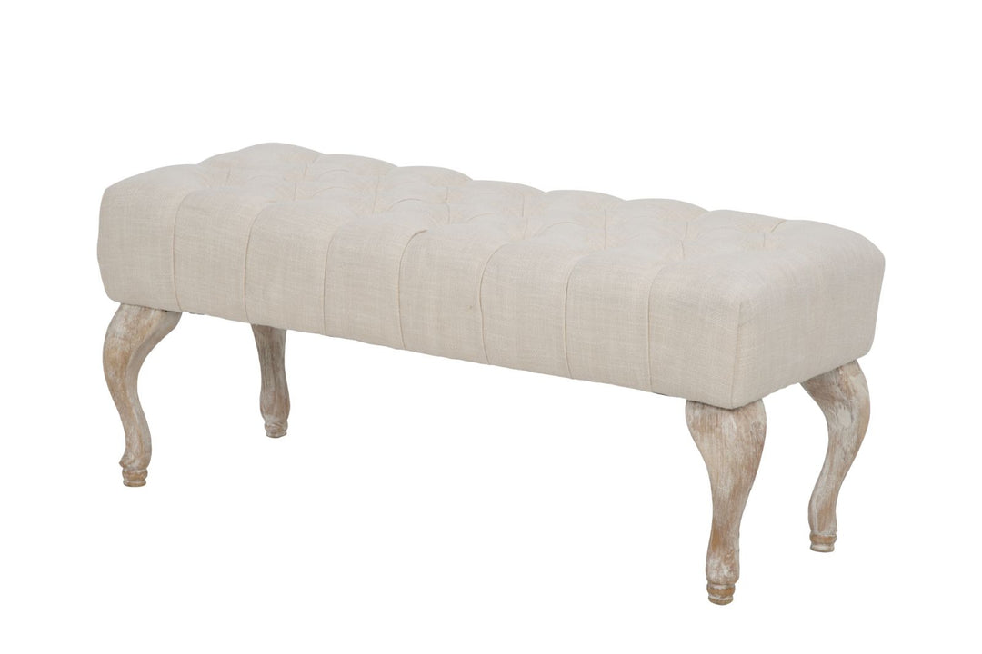 Glam entrébænk,  træ, mdf og polyester – 97x42x40 cm