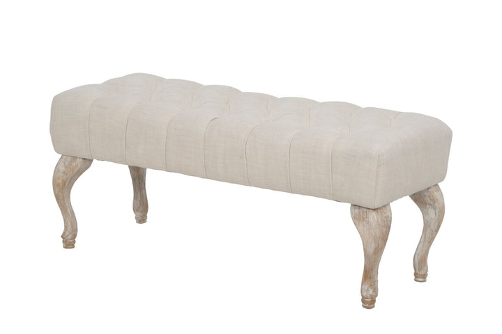 Glam entrébænk,  træ, mdf og polyester – 97x42x40 cm