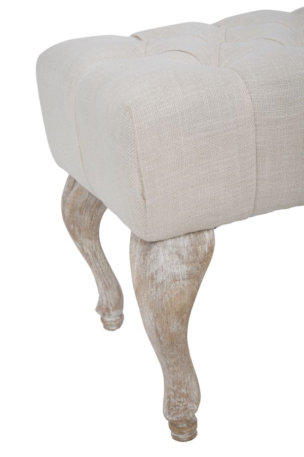 Glam entrébænk,  træ, mdf og polyester – 97x42x40 cm