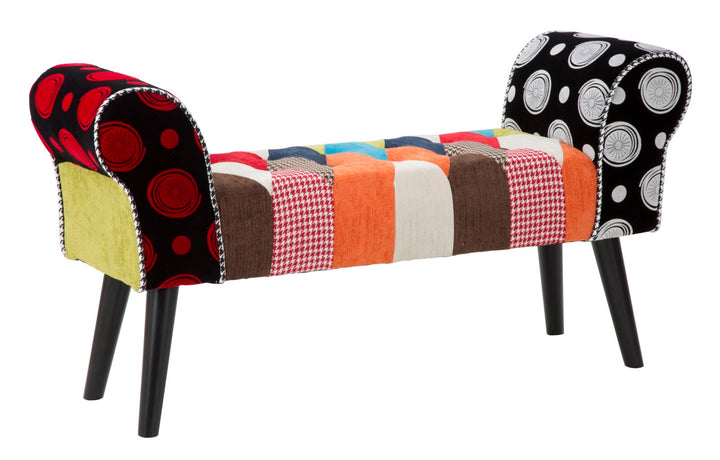 Industriel entrébænk i fyrretræ og polyester – 102x31x54 cm