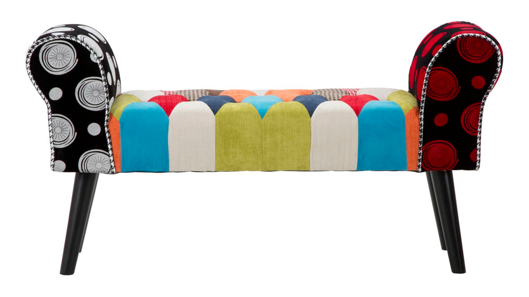 Industriel entrébænk i fyrretræ og polyester – 102x31x54 cm