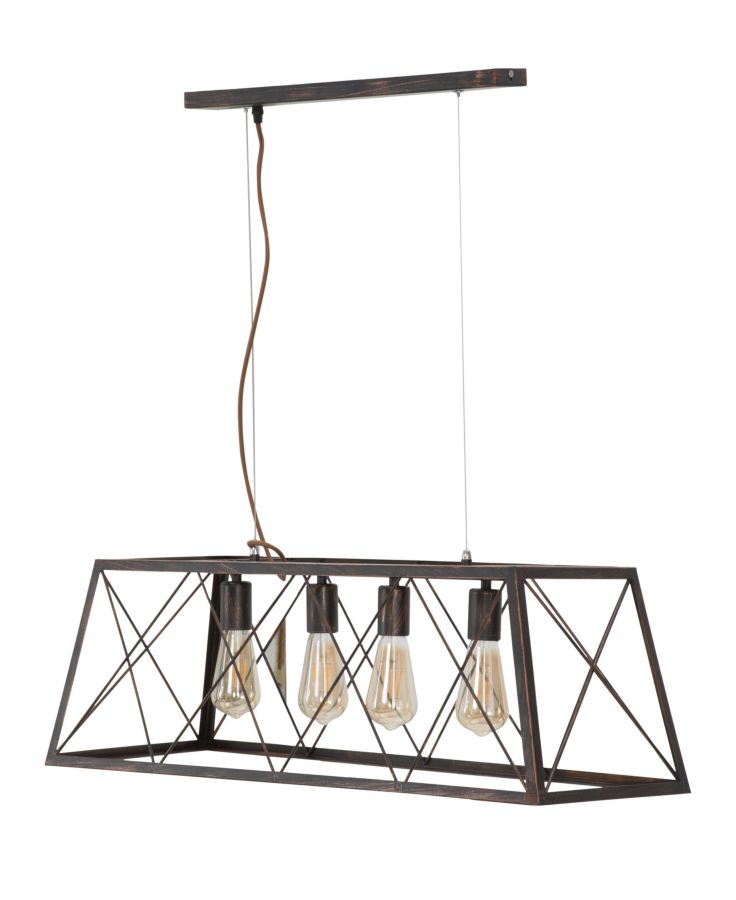 Industriel lampe i jern – 78x30x26 cm