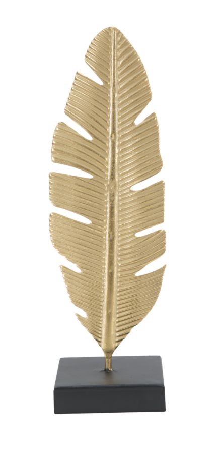 Glam lysestage i guldfarve, metal – 10x10x34 cm