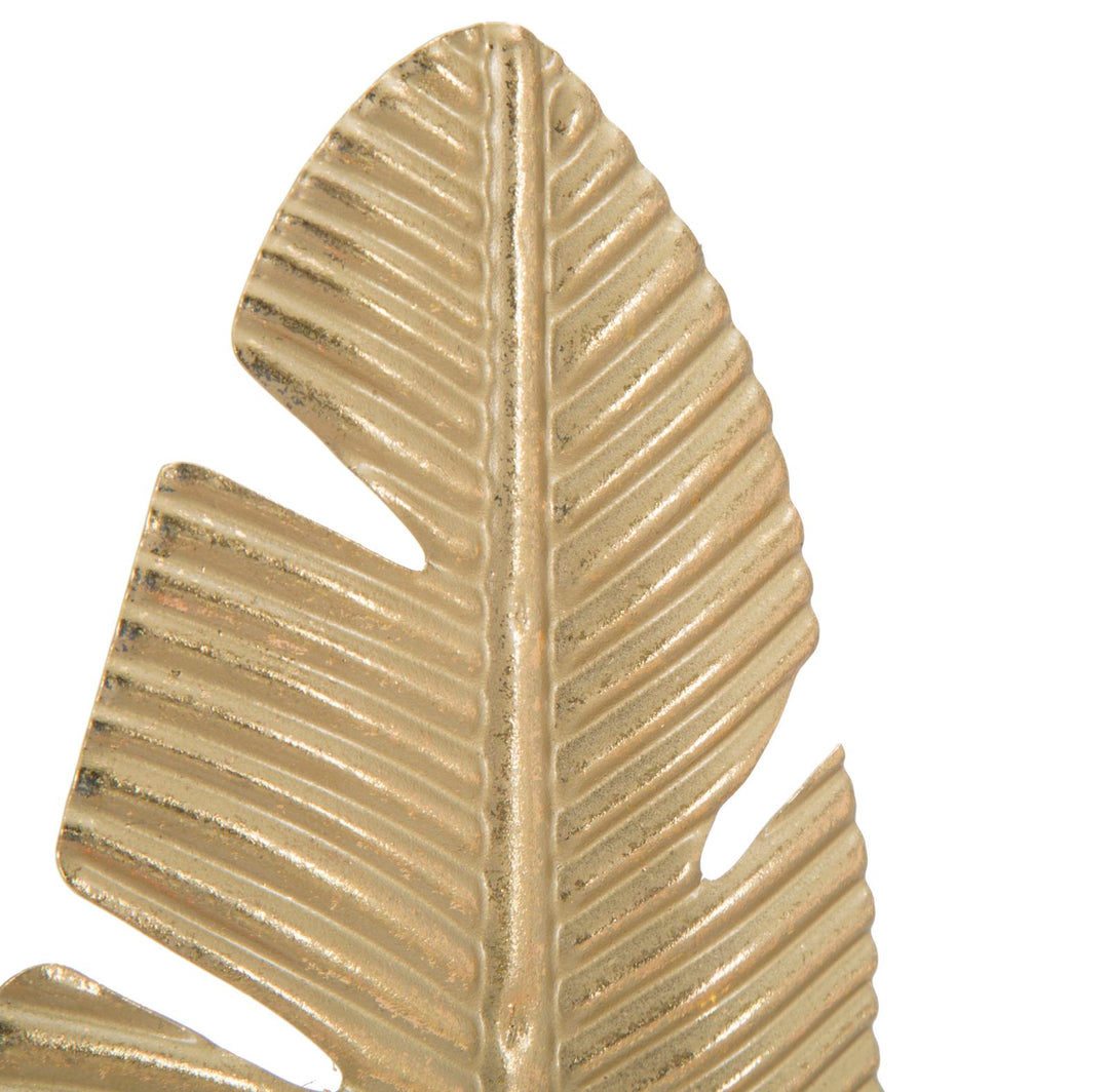 Glam lysestage i guldfarve, metal – 10x10x34 cm
