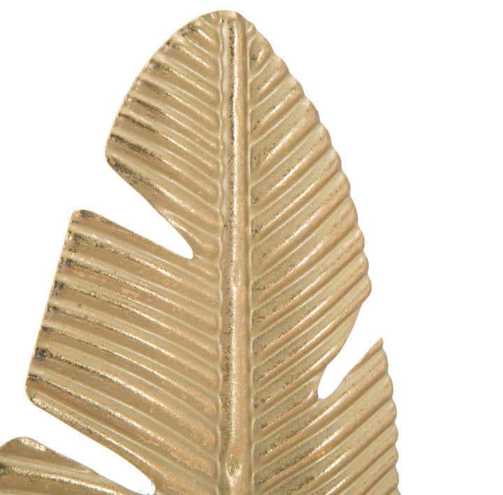 Glam lysestage i guldfarve, metal – 10x10x34 cm