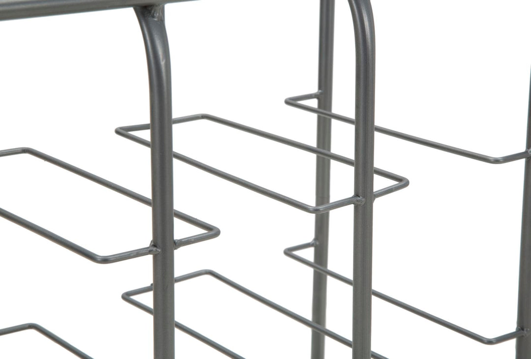 Industriel vinreol i metal – 40x23x47 cm