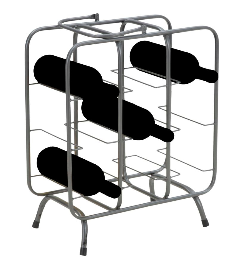 Industriel vinreol i metal – 40x23x47 cm