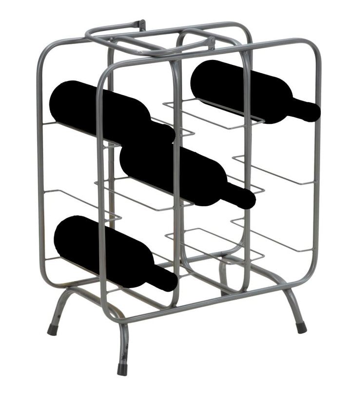 Industriel vinreol i metal – 40x23x47 cm