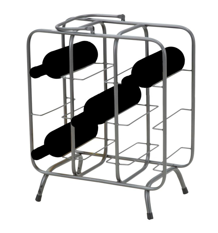 Industriel vinreol i metal – 40x23x47 cm