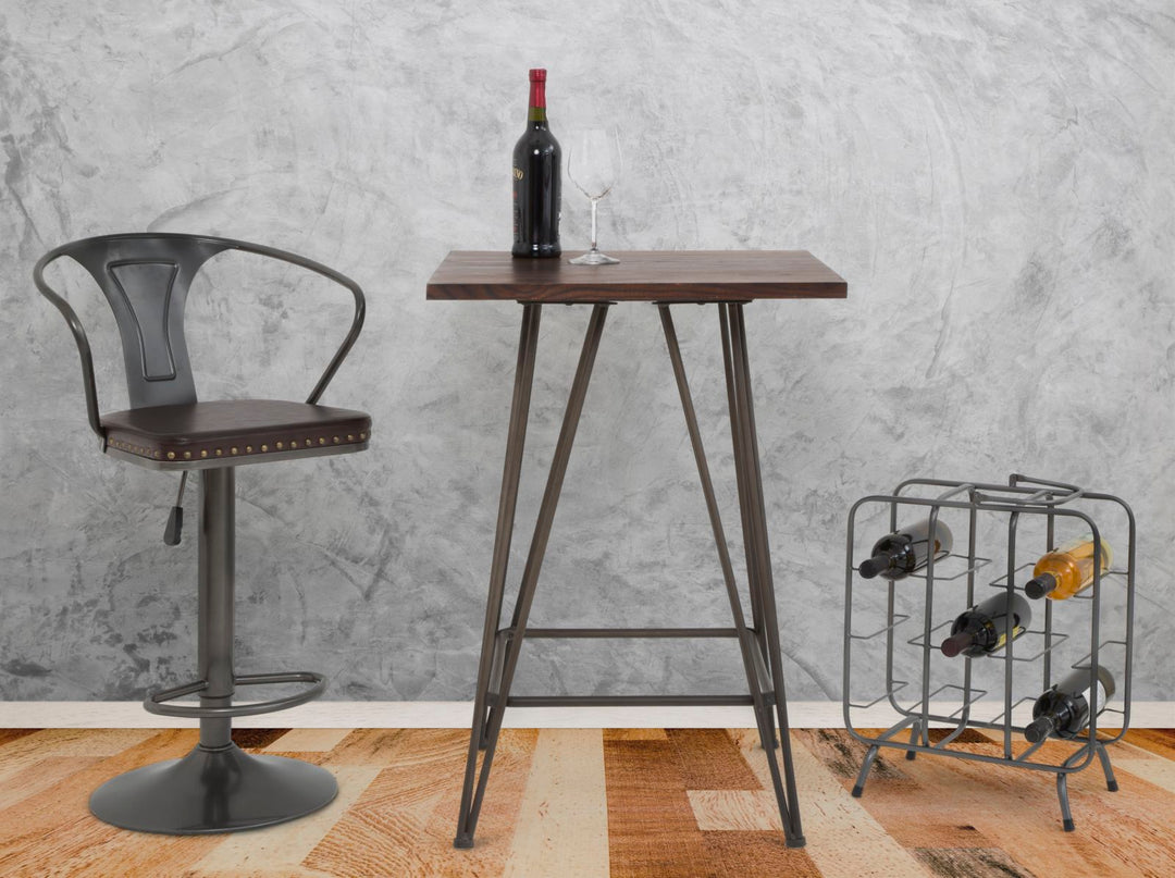 Industriel vinreol i metal – 40x23x47 cm