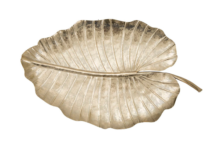 Glam fad i guldfarve, metal – 23x2x35 cm