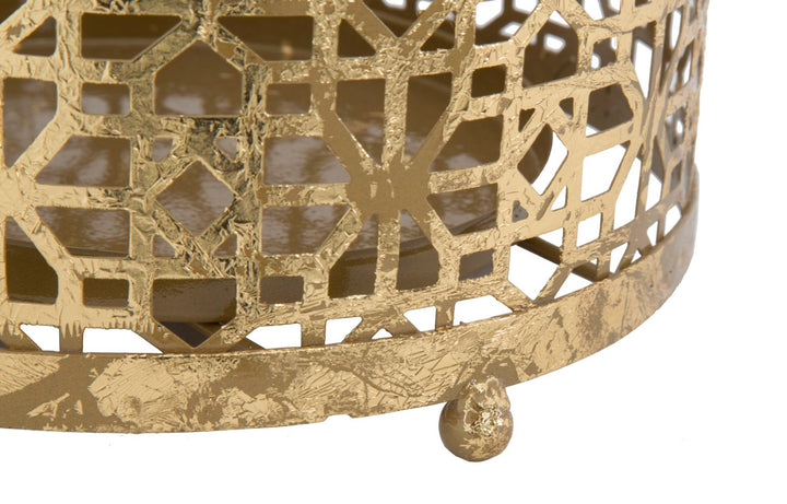 Glam paraplystativ i guldfarve, metal – 24x42 cm