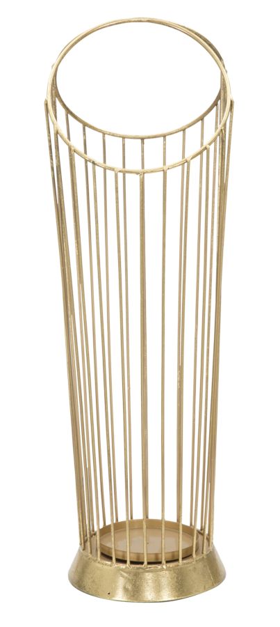Glam paraplystativ i guldfarve, metal – 25x5x18 5x60 cm