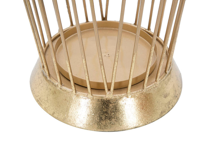 Glam paraplystativ i guldfarve, metal – 25x5x18 5x60 cm
