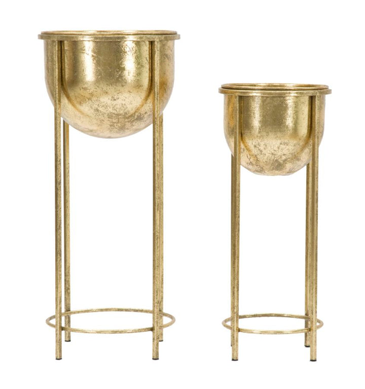 Glam plantestativer, guldfarve, metal – 27x62 21x5x52 cm
