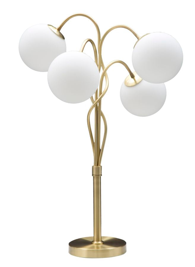 Glam lampe i guldfarve, jern ang glas – 53x74 cm