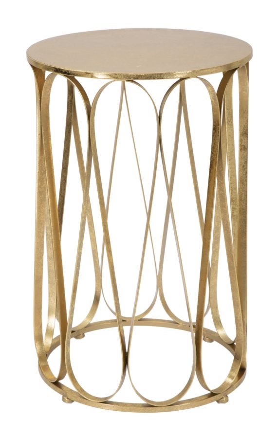 Glam bord i jern, guldfarvet – 37x58 cm