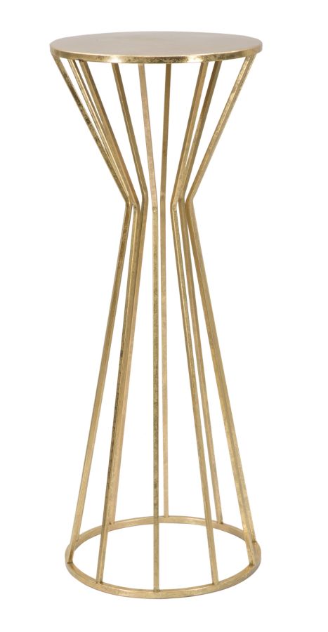 Glam sidebord, guldfarvet, metal – 38x100 cm