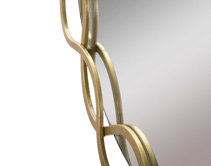 Glam spejl, glas og MDF – 73x5x2 cm