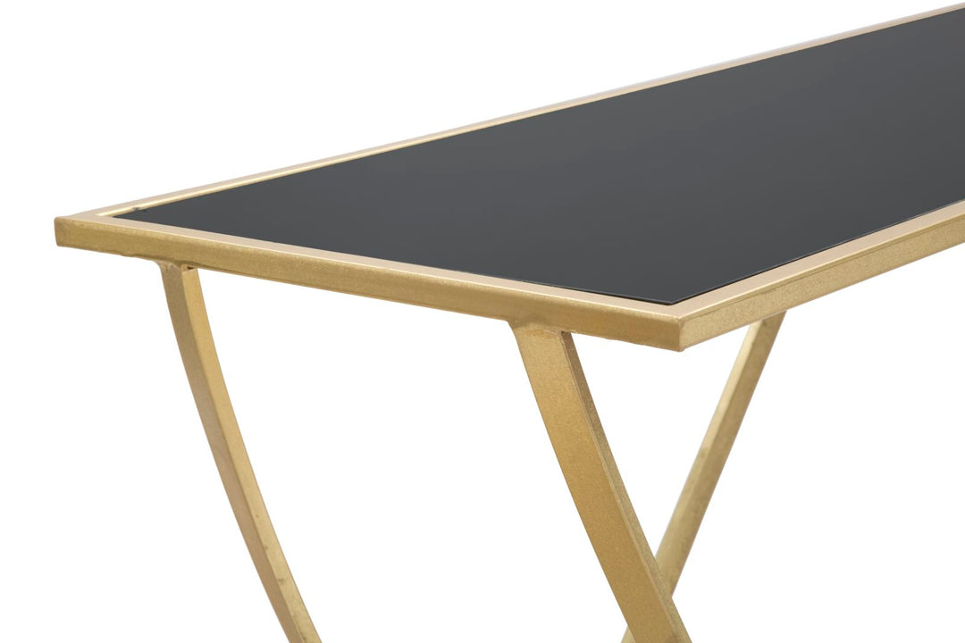 Glam konsolbord i jern, mdf – 120x40x79 cm