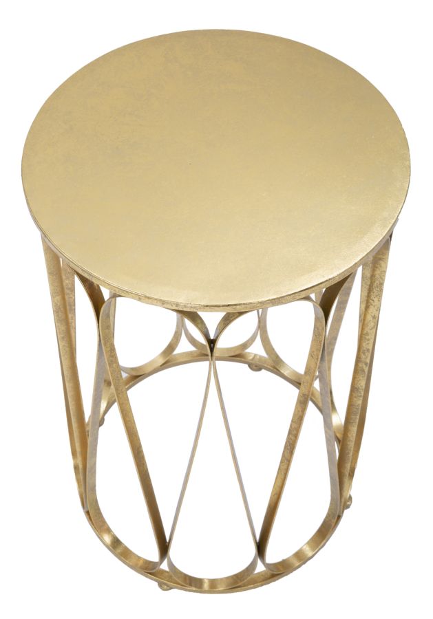 Glam bord i jern, guldfarvet – 37x58 cm