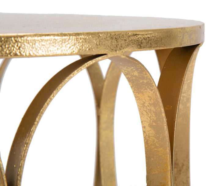 Glam bord i jern, guldfarvet – 37x58 cm