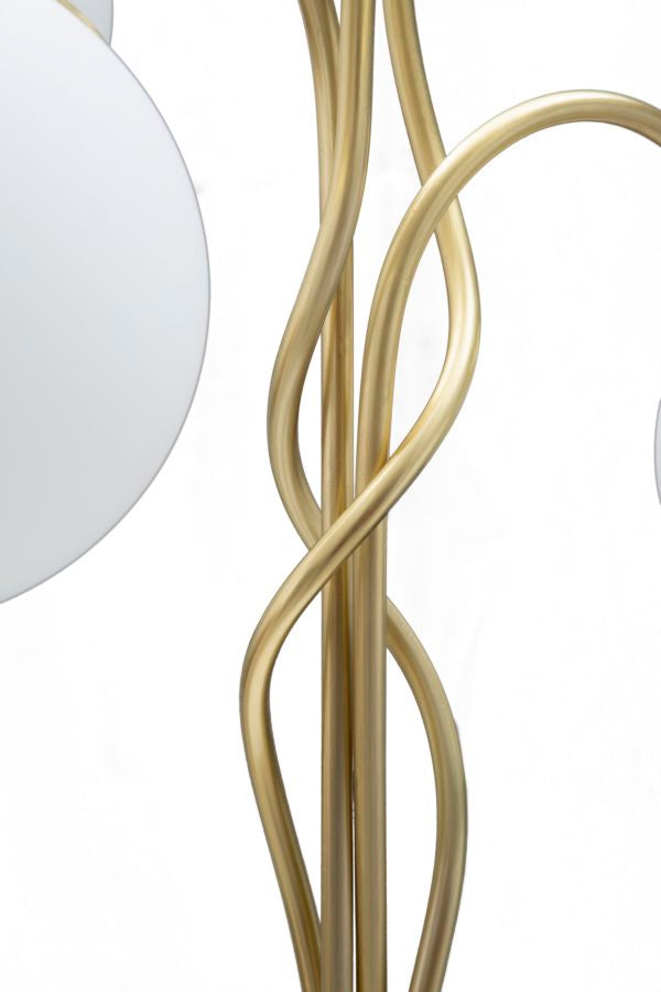 Glam lampe i guldfarve, jern ang glas – 53x74 cm