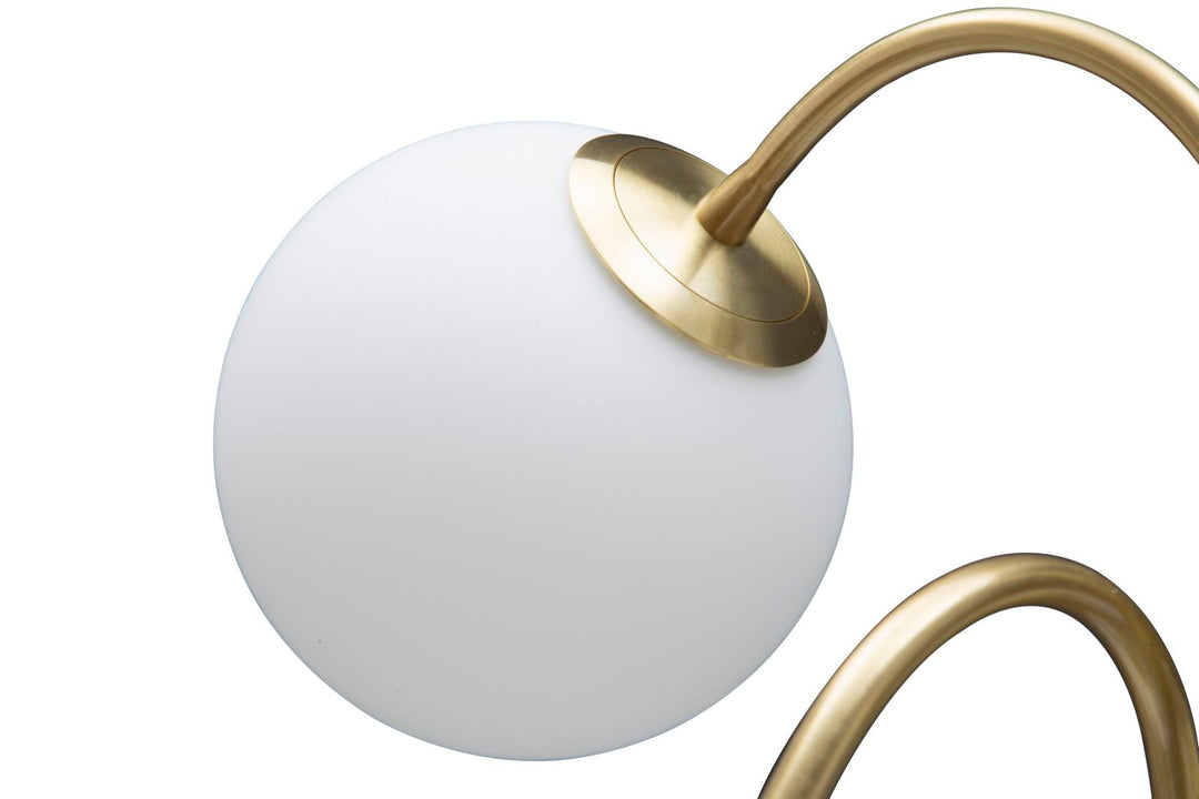 Glam lampe i guldfarve, jern ang glas – 53x74 cm