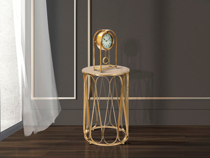 Glam bord i jern, guldfarvet – 37x58 cm