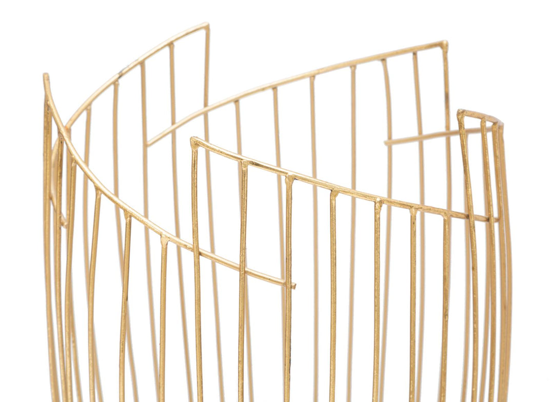 Glam paraplystativer i guldfarve, metal – 28x69 cm