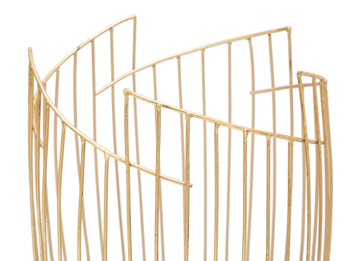 Glam paraplystativer i guldfarve, metal – 28x69 cm