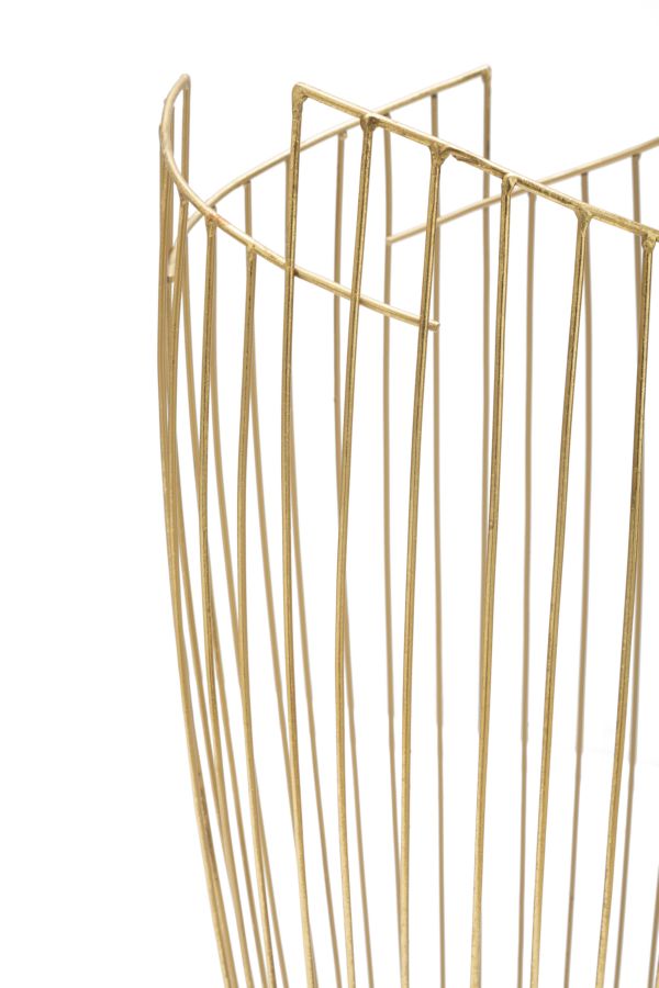Glam paraplystativer i guldfarve, metal – 28x69 cm