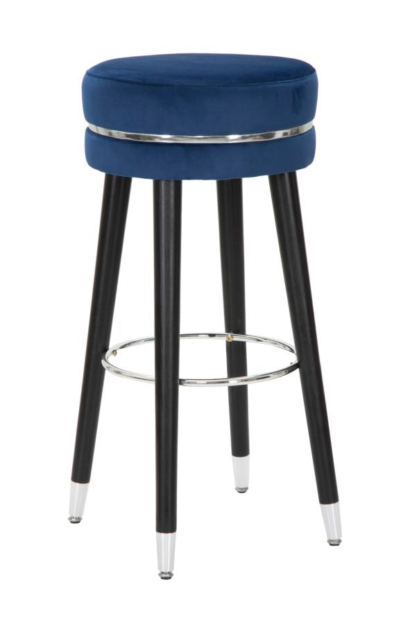 Glam barstol i fyrretræ, metal og polyester – 35x74 cm