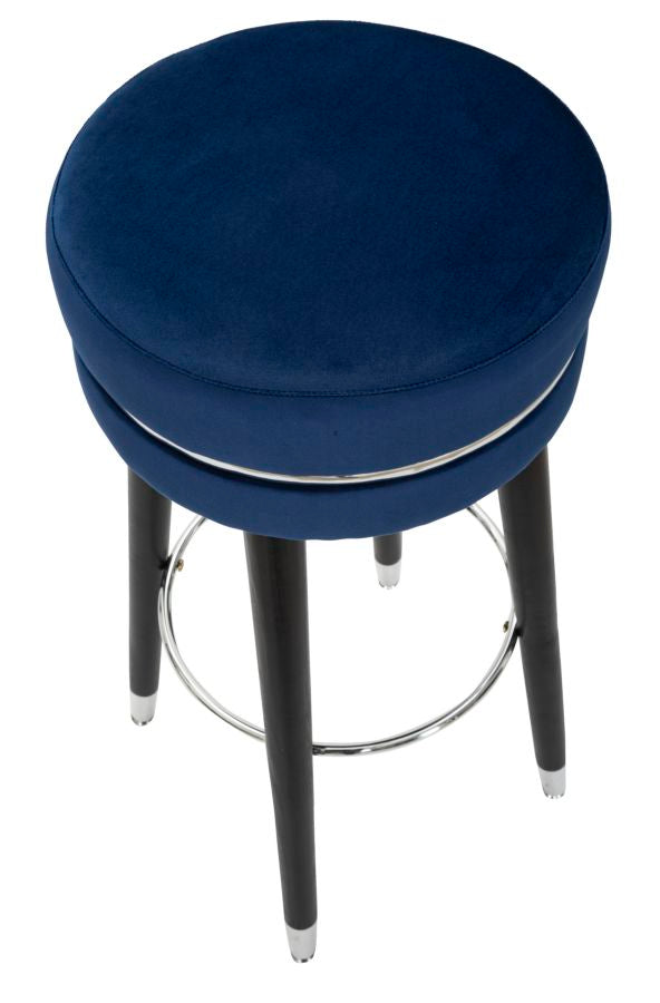 Glam barstol i fyrretræ, metal og polyester – 35x74 cm