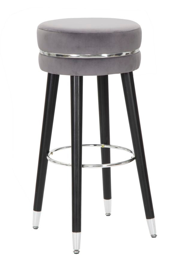 Glam barstol i fyrretræ, metal and polyester – 35x74 cm