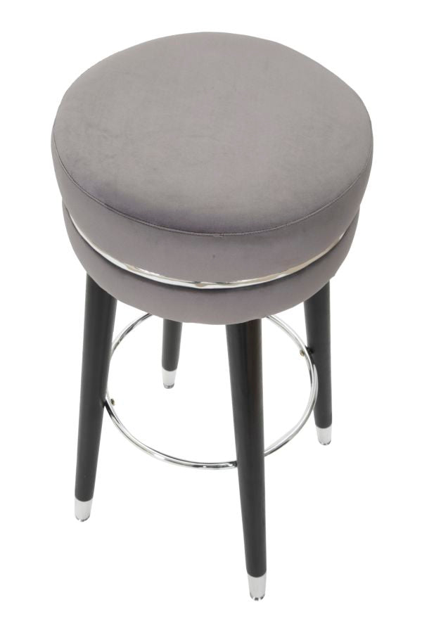 Glam barstol i fyrretræ, metal and polyester – 35x74 cm