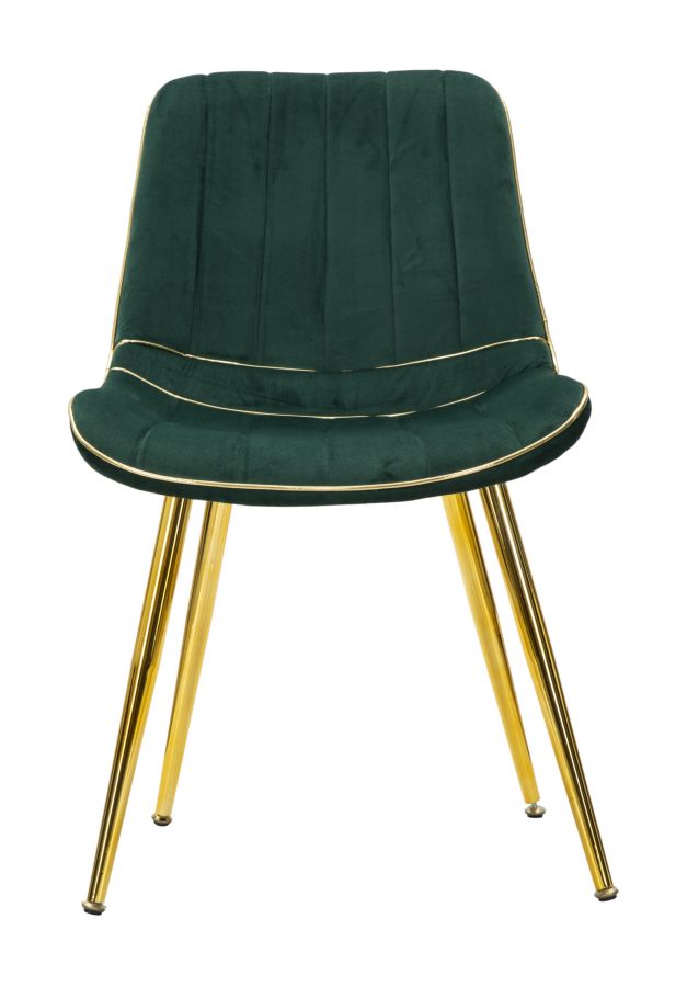 Glam stol i fyrretræ, metal and polyester – 51x59x79 cm